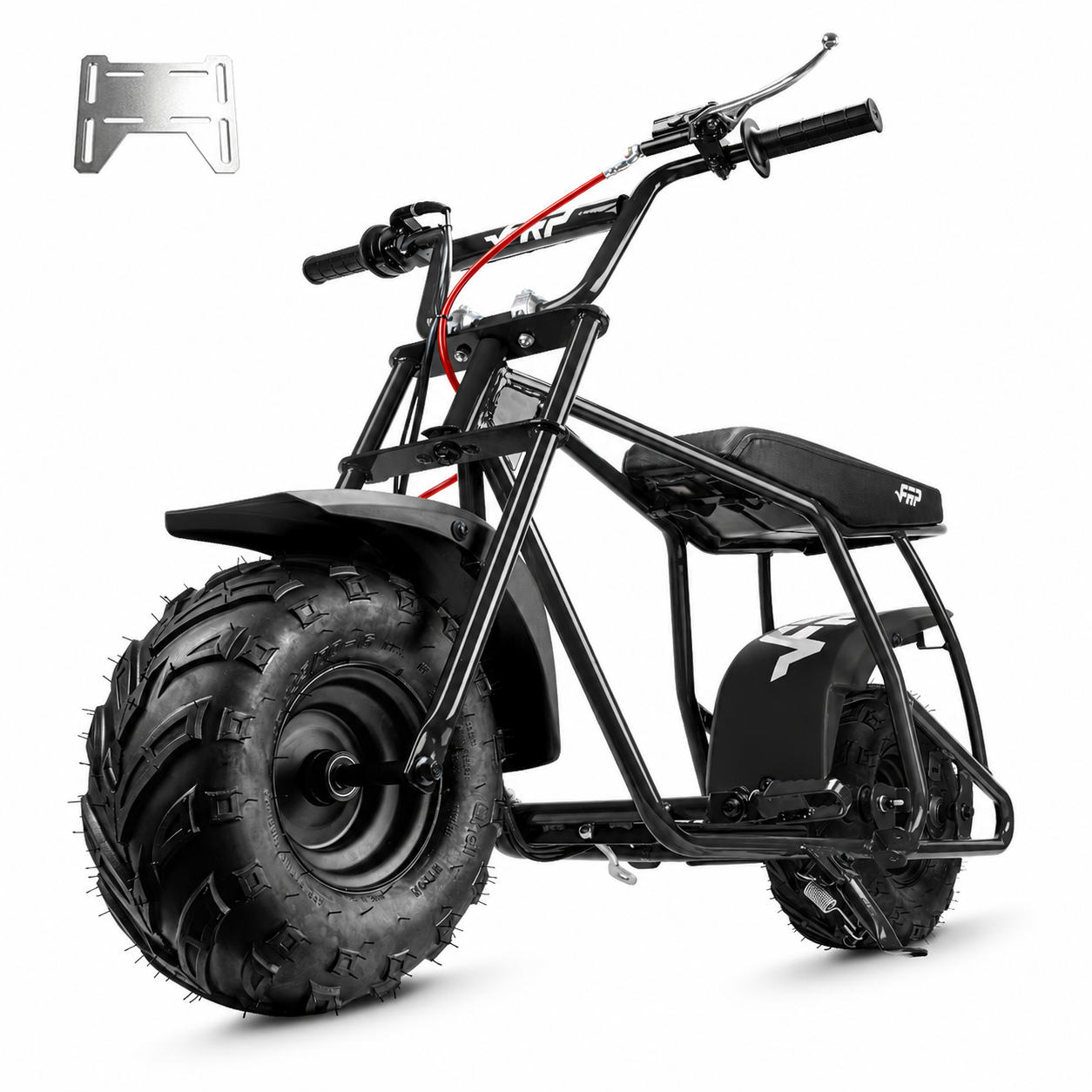 FRP GMB100 Mini Bike Frame Kit, Universal Engine Mount Plate, Hydraulic Disc Brake, Tires & Wheels, Front Fork & Seat, Engine Not Included