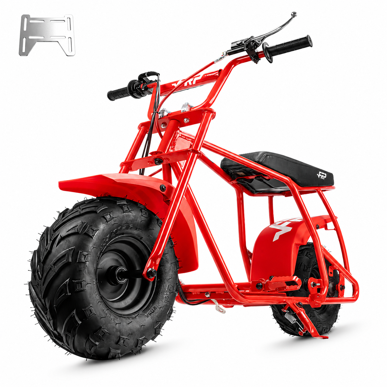 FRP GMB100 Mini Bike Frame Kit, Universal Engine Mount Plate, Hydraulic Disc Brake, Tires & Wheels, Front Fork & Seat, Engine Not Included