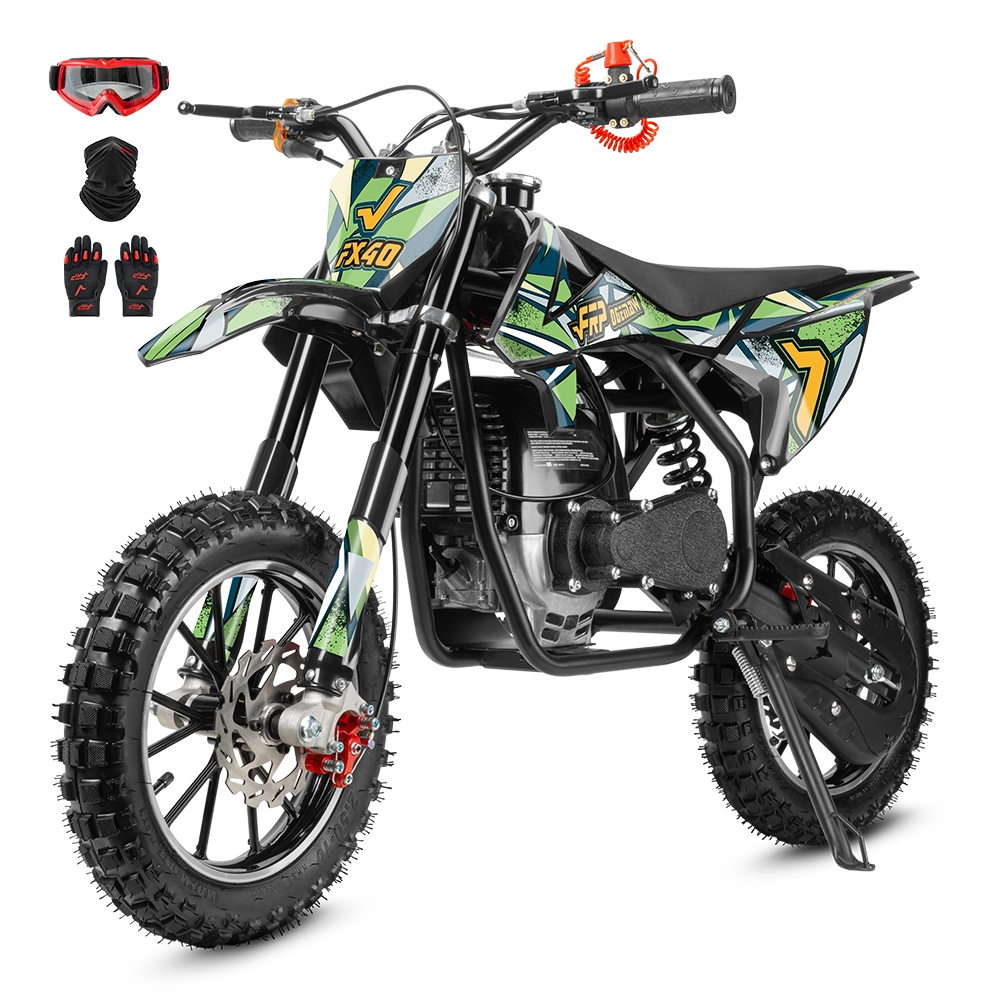 FRP Moto FX40 Ogemaw 40cc Dirt Bike for Kids & Teens — Full Suspension