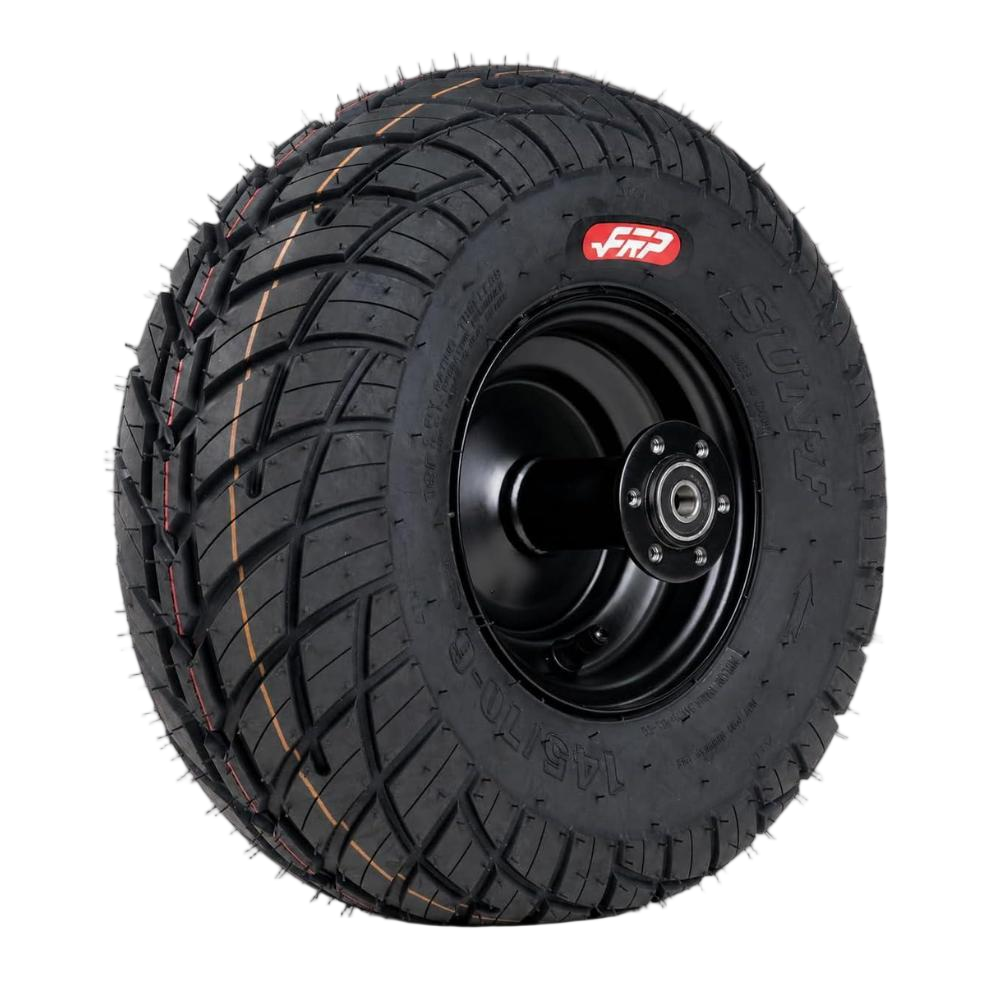 FRP x SunF Street Tire Assembly front view | frpmoto dirt bike parts replacement