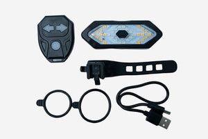 Smart Bike Taillight with Turn Signals side view | frp mini bike spare parts accessories
