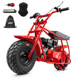 FRP GMB100 Cruise Series 99cc Gas Mini Bike, Street Tires, LED Headlight & Neck Gaiter, 28 MPH 4-Stroke, Holds 220 lb, Ages 13+