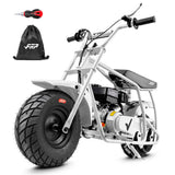 FRP GMB100 Cruise Series 99cc Gas Mini Bike for Adults & Teens, Street Tires for a Smooth Road Ride, 28 MPH 4-Stroke, Holds 220 lb