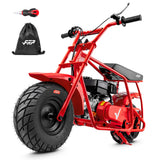 FRP GMB100 Cruise Series 99cc Gas Mini Bike for Adults & Teens, Street Tires for a Smooth Road Ride, 28 MPH 4-Stroke, Holds 220 lb