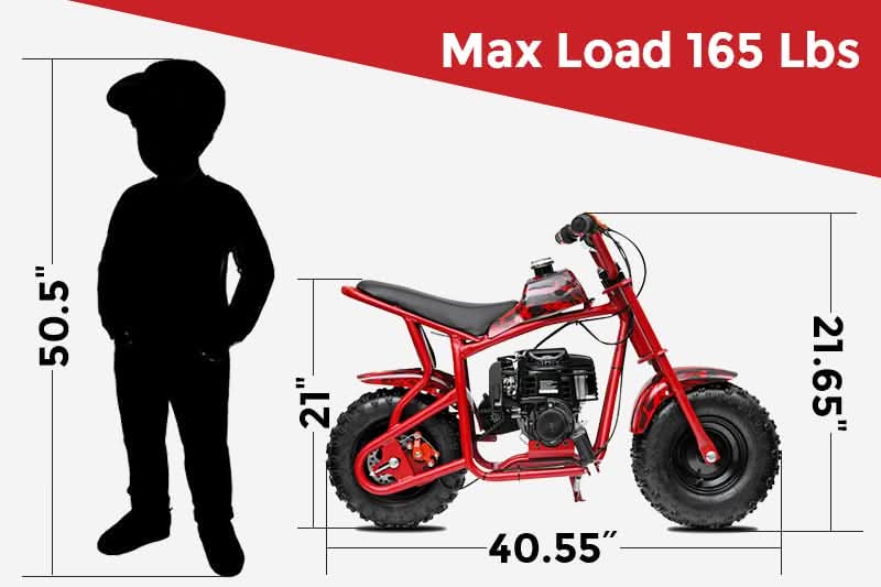 Seat Height Kids Dirt Bike Sizes 50cc Dirt Bike KDB-001 Kids Dirt