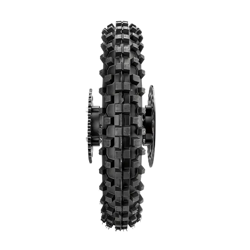 FRP x ParkerPro Dirt Bike Rear Tire Assembly side view | frp dirt bike mini bike off road