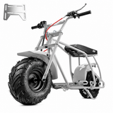 FRP GMB100 Mini Bike Rolling Frame Kit, Universal Engine Mount Plate, Hydraulic Disc Brake, Tires & Wheels, Front Fork, Seat & Handlebars, 220 lb Capacity, Engine Not Included