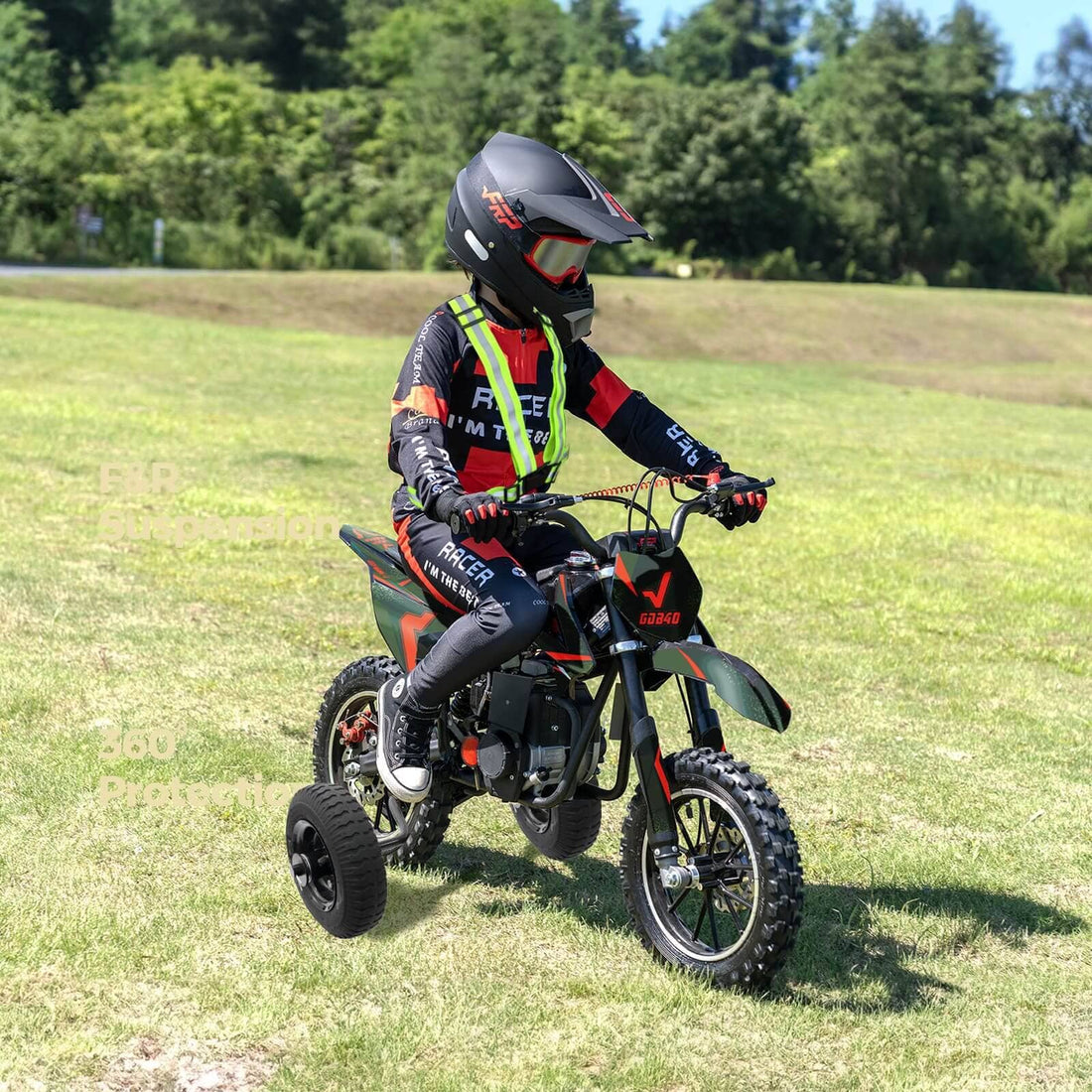 Kids Dirt Bike With Training Wheels