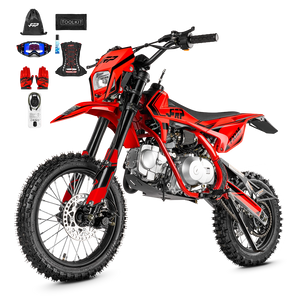 FRP FX125 125cc pit bike & dirt bike, 17″/14″ big-wheel build, red — for teens and adults