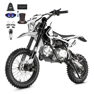 FRP FX125 125cc pit bike & dirt bike, 17″/14″ big-wheel build, white