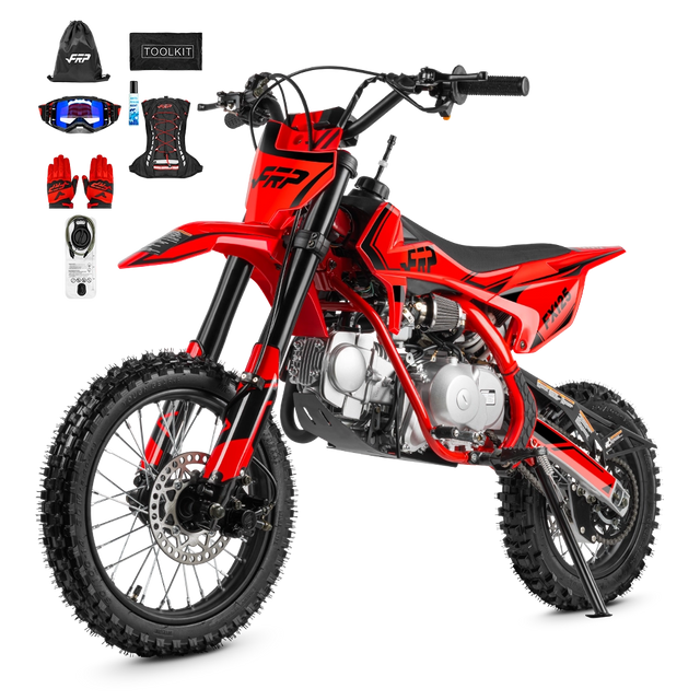 FX125 gas dirt bike in red, 14″/12″ &middot; Basic