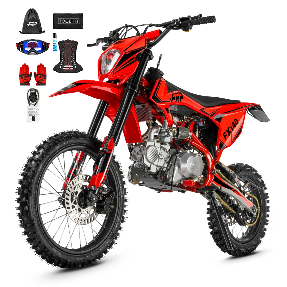 FRP FX140 140cc oil-cooled pit bike & dirt bike for teens and adults, 4-speed manual clutch