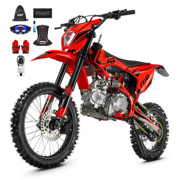 FRP FX140 140cc oil-cooled pit bike & dirt bike for teens and adults, 4-speed manual clutch