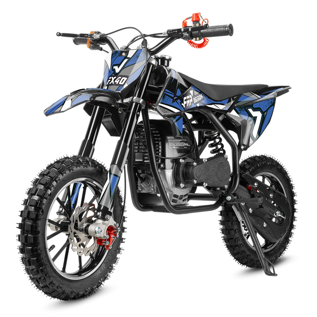 FX40 gas dirt bike in blue, Basic