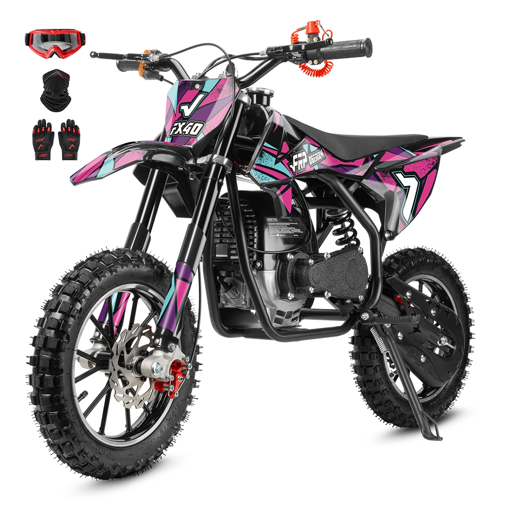 FRP Moto FX40 Ogemaw 40cc Dirt Bike for Kids & Teens — Full Suspension