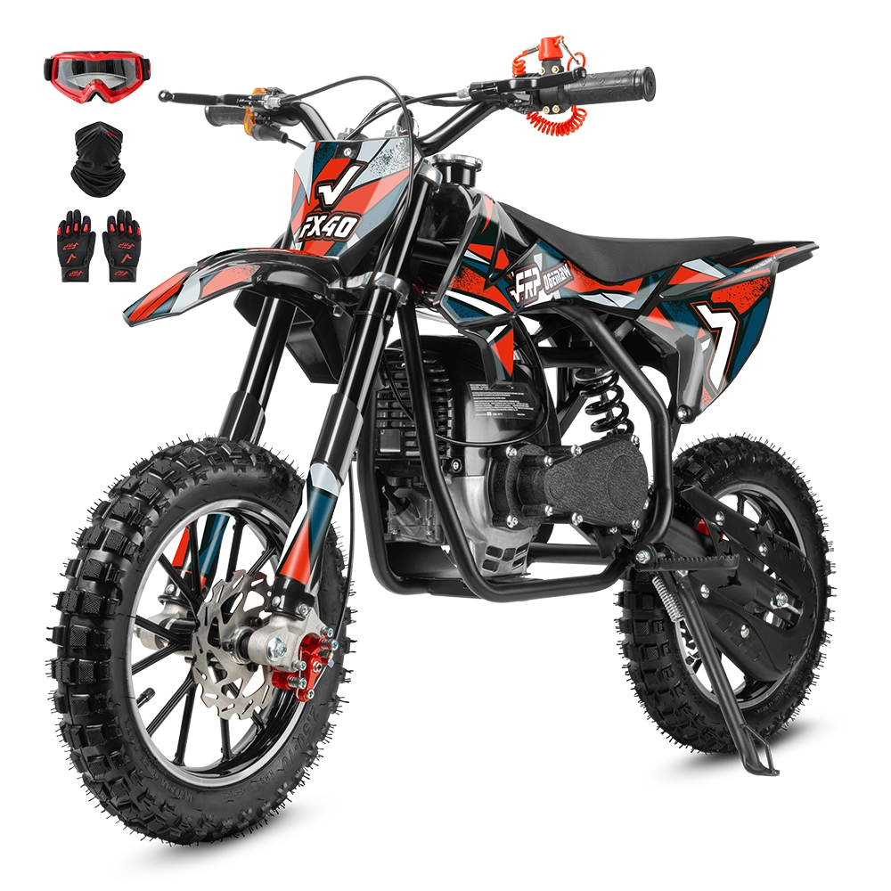 FRP Moto FX40 Ogemaw 40cc Dirt Bike for Kids & Teens — Full Suspension