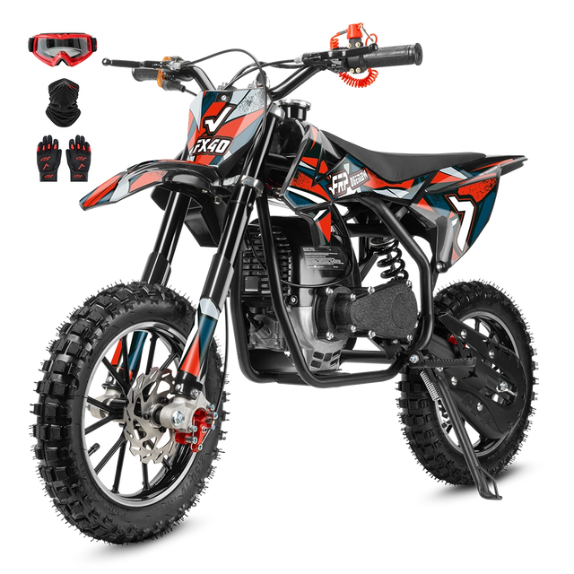 FX40 gas dirt bike in red, Max