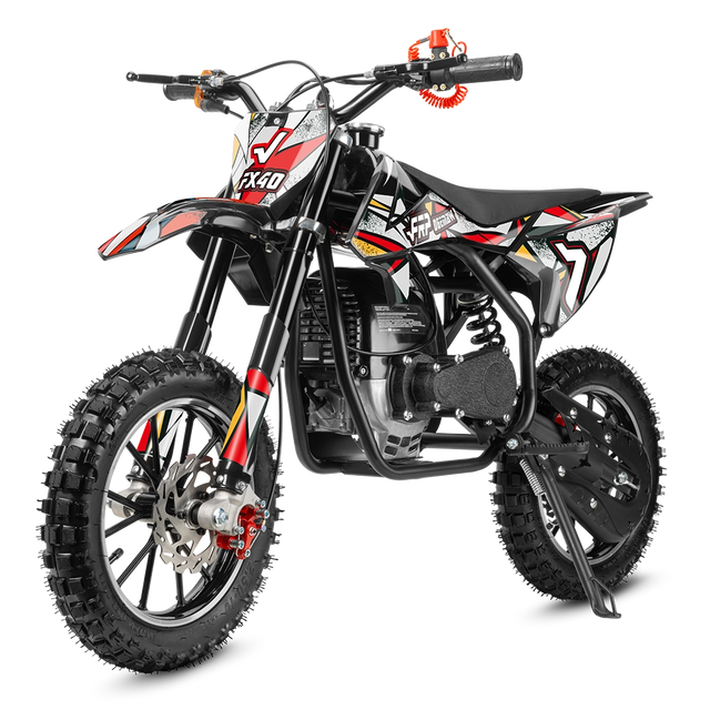 FX40 gas dirt bike in white, Basic