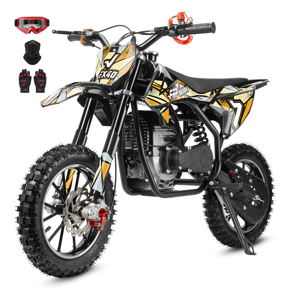 FRP Moto FX40 Ogemaw 40cc Dirt Bike for Kids & Teens — Full Suspension