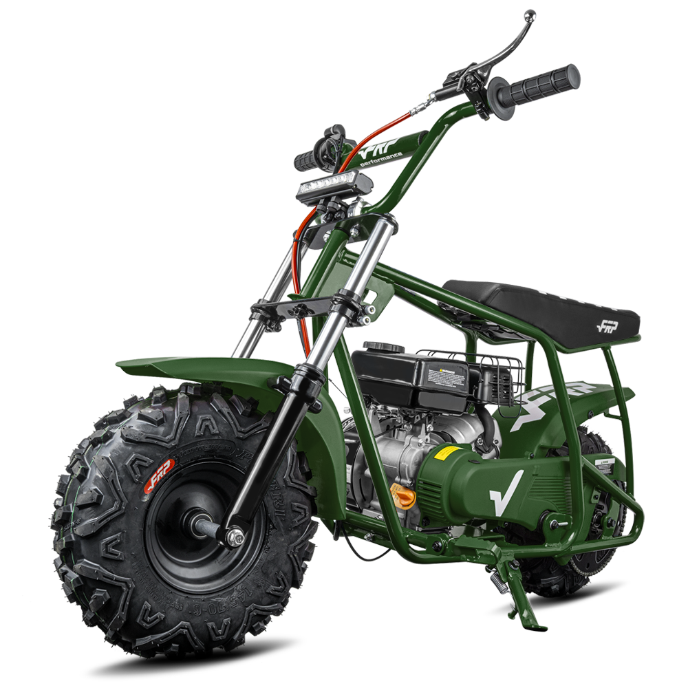 FRP Moto GMB100P 99cc Off-Road Gas Mini Bike with Suspension & Hydraulic Brakes