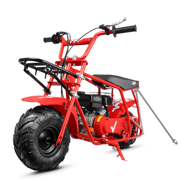 FRP Moto GMB100U 99cc Utility Gas Mini Bike with Cargo Rack & Tow Bar