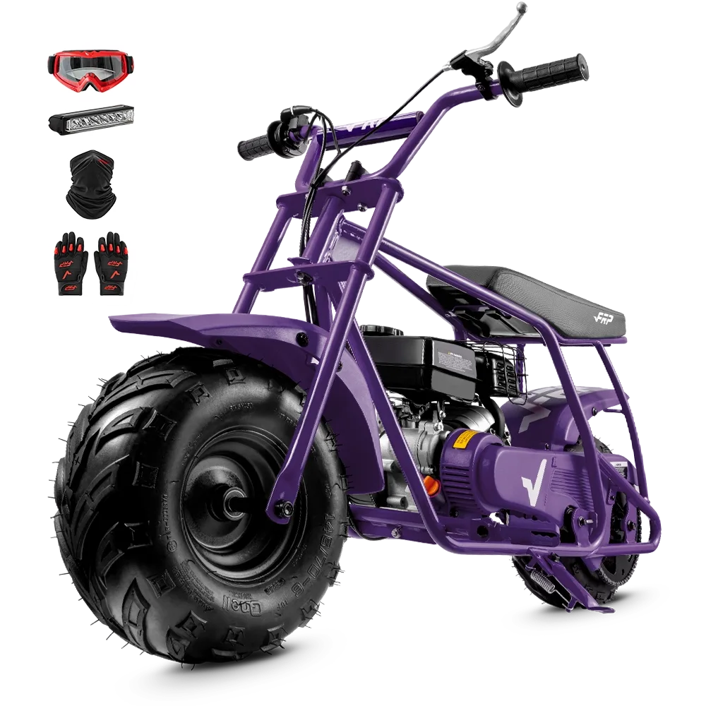 99cc Gas Mini Bike for Adults & Teens | 28 mph 220 lbs |... | FRP