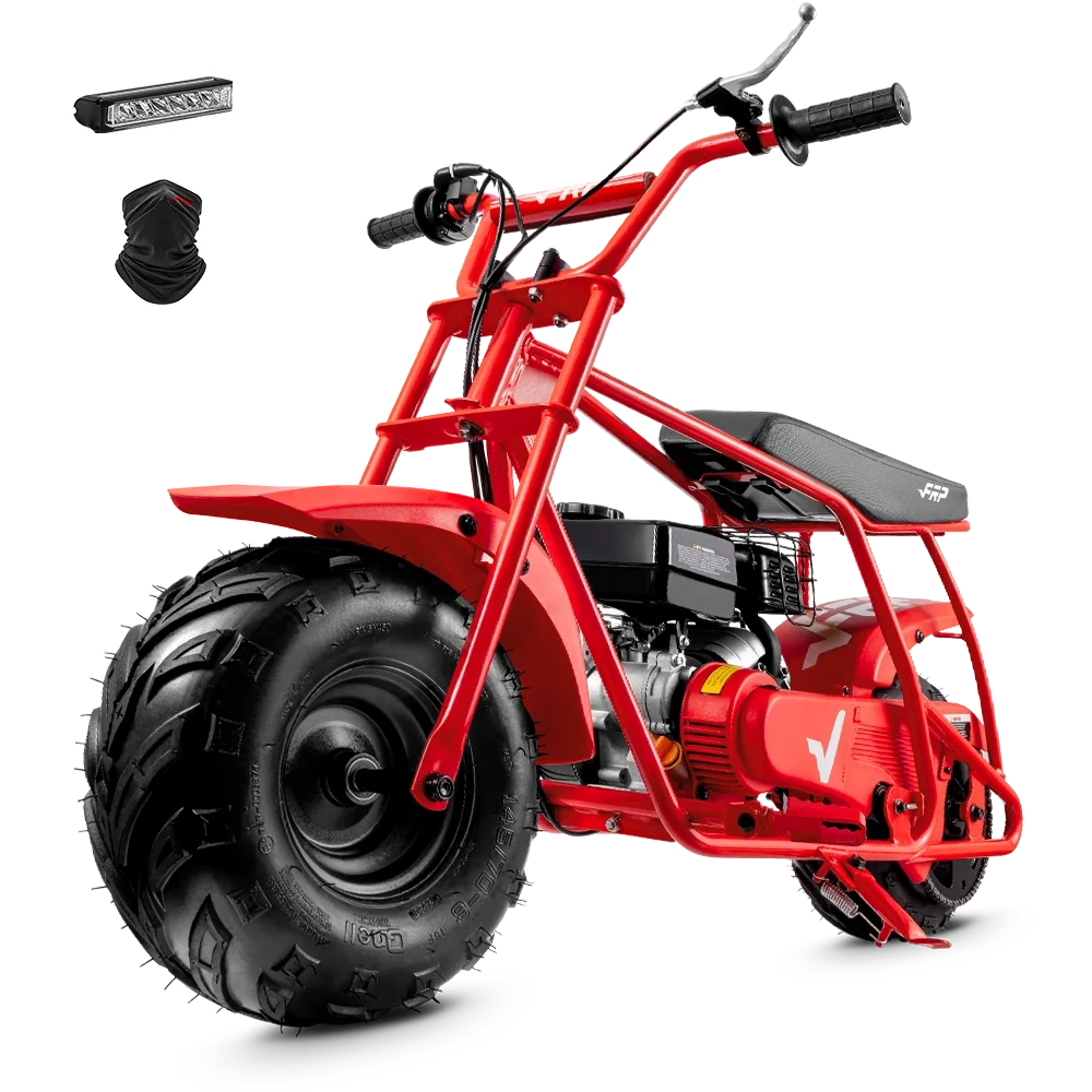 FRP Gmb100 Mini Dirt Bike, 99CC 4-Stroke Gas Powered Mini Bike for Kids & Adults, Off-Road Trail Up to 28 MPH, 220 LBS Load Tested Basic Green FRP Gmb100 Mini Dirt Bike, 99CC 4-Stroke Gas Powered Mini Bike for Kids & Adults, Off-Road Trail Up to 28 MPH, 220 LBS Load Tested Basic Green