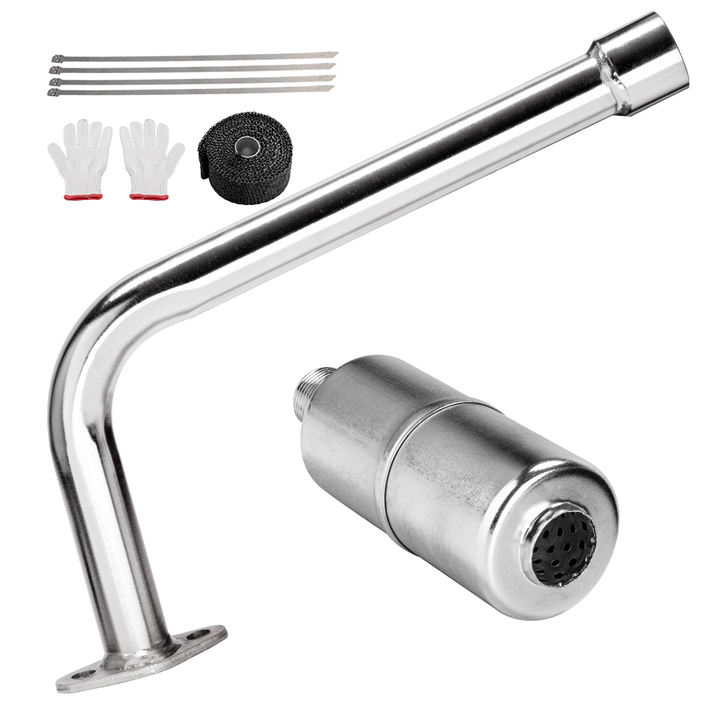 Mini Bike Exhaust Header Pipe with Muffler Kit