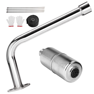Mini Bike Exhaust Header Pipe with Muffler Kit | frp frpmoto mini bike dirt bike