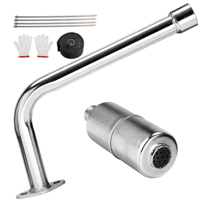 Mini Bike Exhaust Header Pipe with Muffler Kit | frp frpmoto mini bike dirt bike