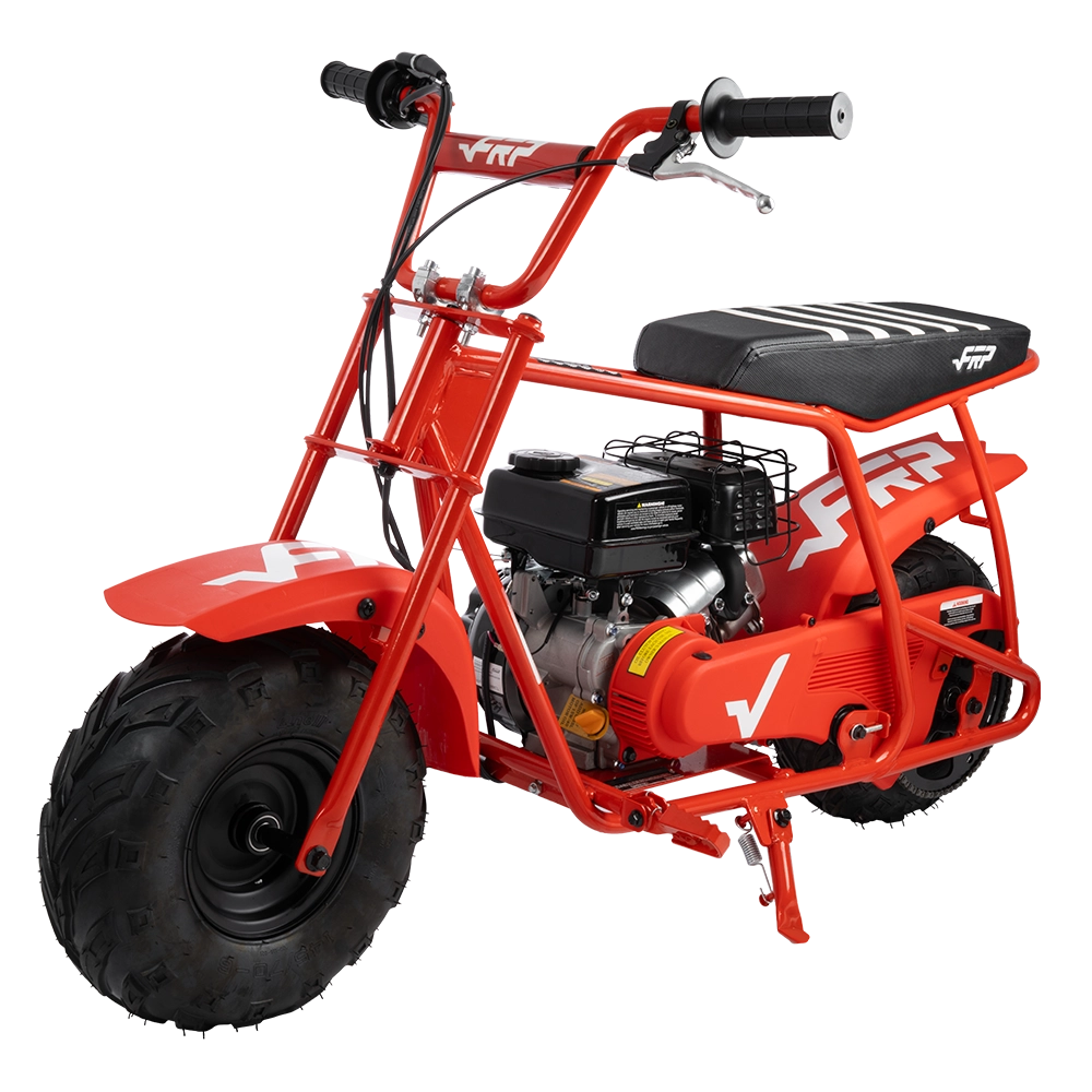 FRP Mini Bike Ribbed Gripper Seat side view | frp dirt bike mini bike off road